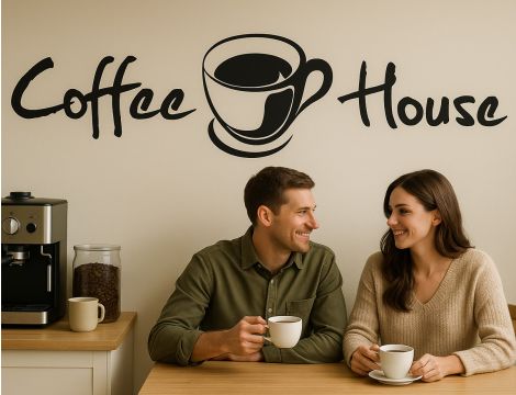 Naklejka do kuchni - Coffee House