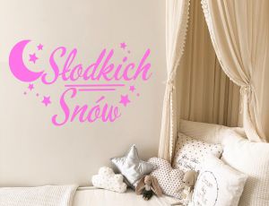 Naklejka na ścianę - Słodkich snów