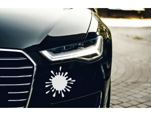 Naklejki kleksy, plamy na samochód - komplet 20 szt.