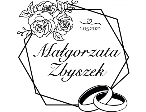 Naklejka na ślub - 2