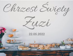 Naklejka na Chrzest Święty