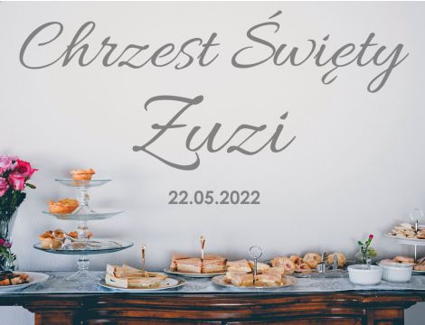 Naklejka na Chrzest Święty