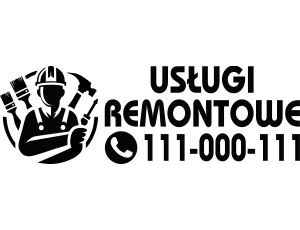 Naklejka reklamowa na samochód - Usługi Remontowe
