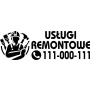 Naklejka reklamowa na samochód - Usługi Remontowe - 2