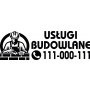 Naklejka reklamowa na samochód - Usługi Budowlane - 2