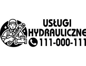 Naklejka reklamowa na samochód - Usługi Hydrauliczne