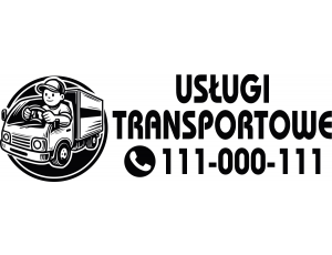 Naklejka reklamowa na samochód - Usługi Transportowe
