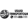 Naklejka reklamowa na samochód - Usługi Transportowe - 2