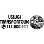 Naklejka reklamowa na samochód - Usługi Transportowe - 4