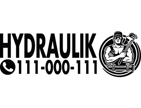 Naklejka reklamowa na samochód - Hydraulik - 4