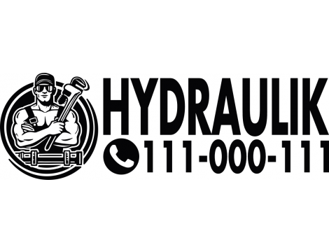 Naklejka reklamowa na samochód - Hydraulik - 2