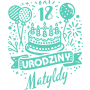 Naklejka na Urodziny z imieniem - 3