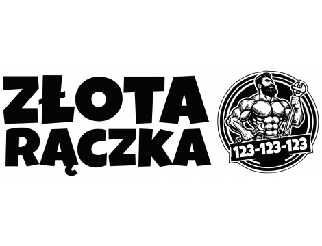 Naklejka reklamowa - Złota Rączka - 4