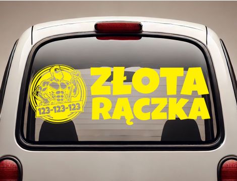 Naklejka reklamowa - Złota Rączka - 3