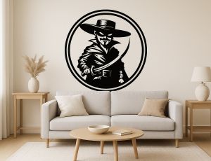 Naklejka Zorro: Wyrazisty symbol!