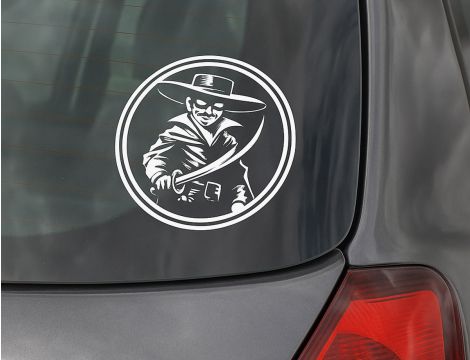 Zorro - wizualizacja na samochodzie