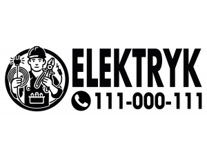 Naklejka Elektryk – Twoja reklama z prądem!