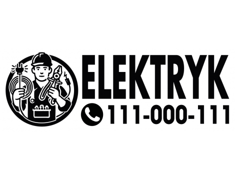 Naklejka Elektryk – Twoja reklama z prądem!