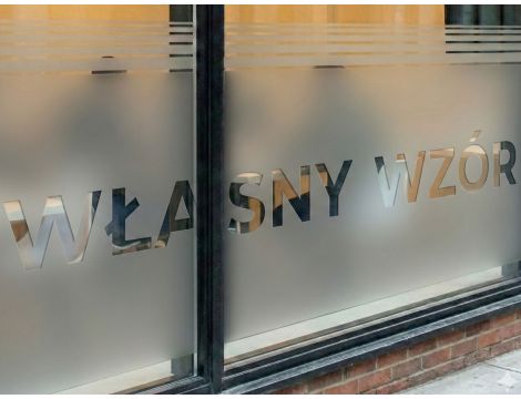 Folia na okno według specyfikacji klienta