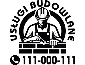 Naklejka Emblemat na Samochód: Usługi Budowlane z Twoim Telefonem