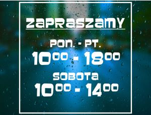 Naklejka Godziny Otwarcia - Retro Futurystyczna Typografia w Stylu Lat 90.