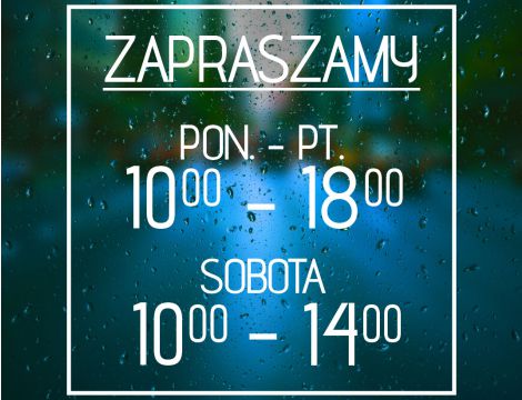Naklejka na Witrynę z Godzinami Otwarcia - Elegancki Minimalizm