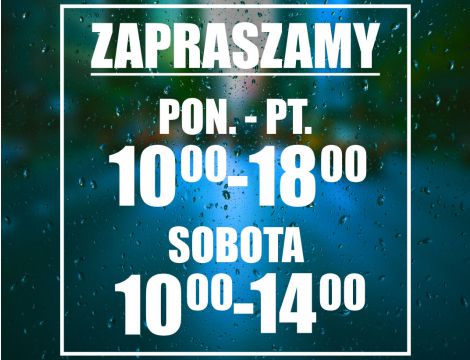 Naklejka na Witrynę z Godzinami Otwarcia dla Firm - Minimalistyczna Ramka