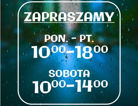 Naklejka na Drzwi i Szybę z Godzinami Otwarcia - Minimalistyczny Styl